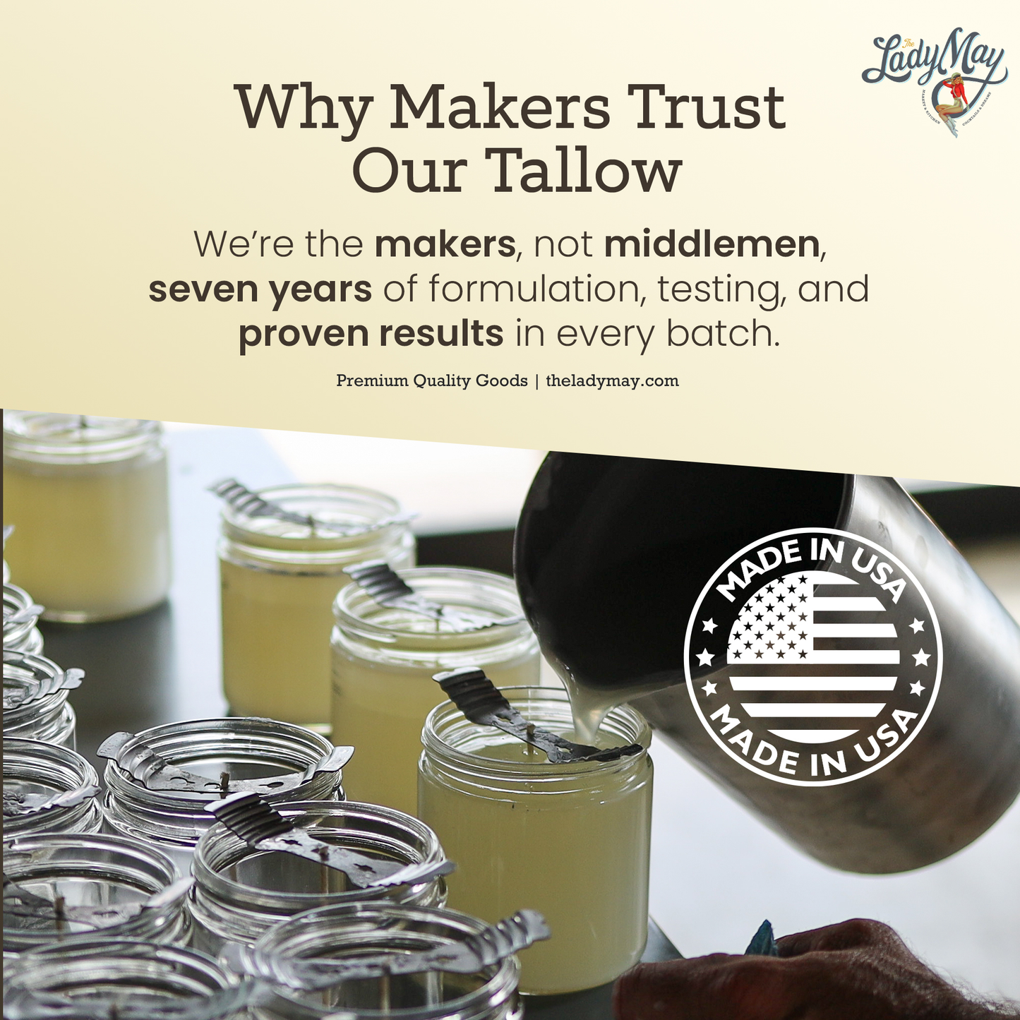 ONLINE EXCLUSIVE - Bulk Grass-Fed Beef Tallow for Soap, Skincare & Candles