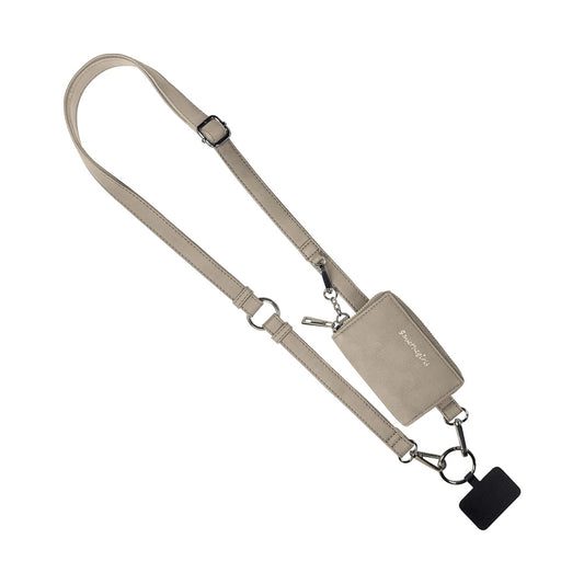 STG Clip & Go Brushed Vegan Leather Phone Lanyard & Rfid Pouch