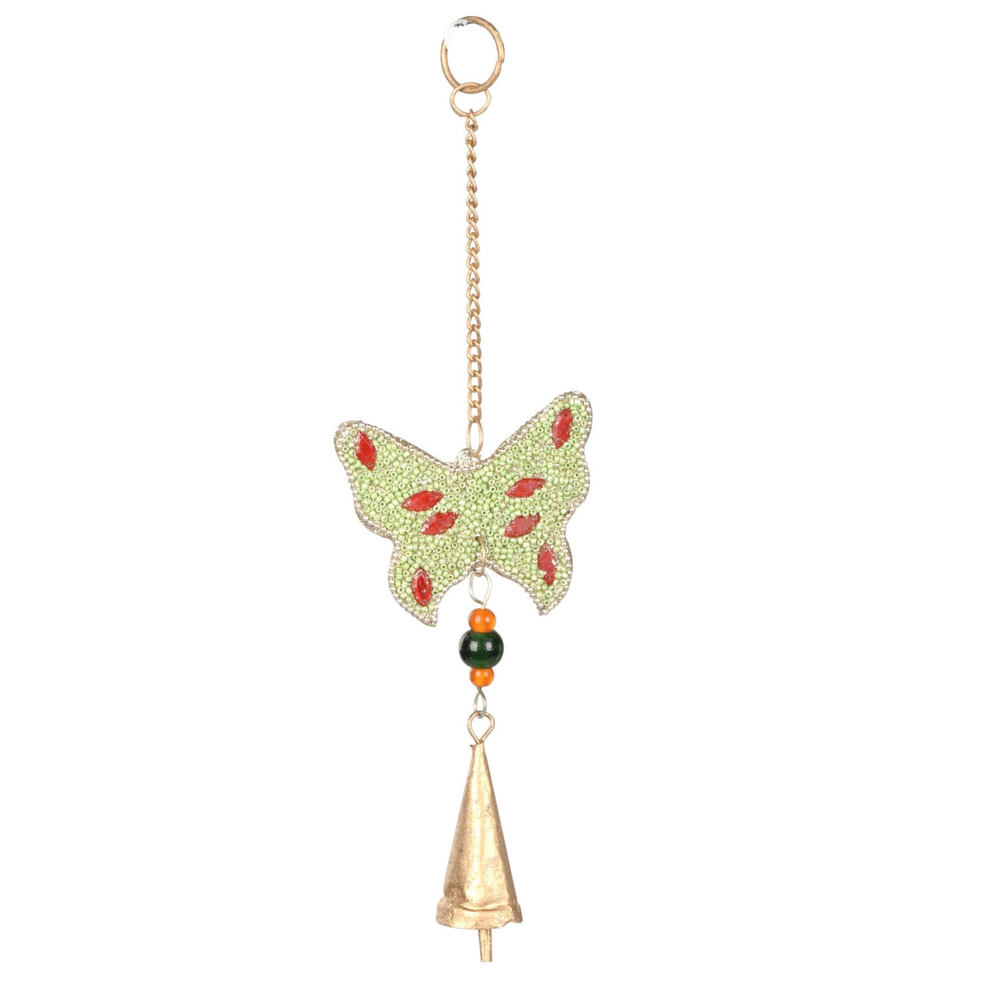 Mosaic Butterfly Windchime With Bells