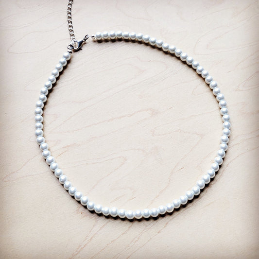 ONLINE EXCLUSIVE Glass Pearl Collar Necklace Wedding Collection 259v