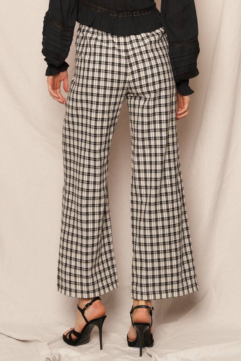 Molly Plaid Wide Leg Pants