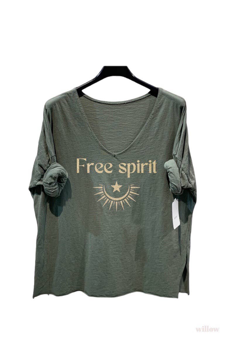 ONE SIZE Free spirit cotton top