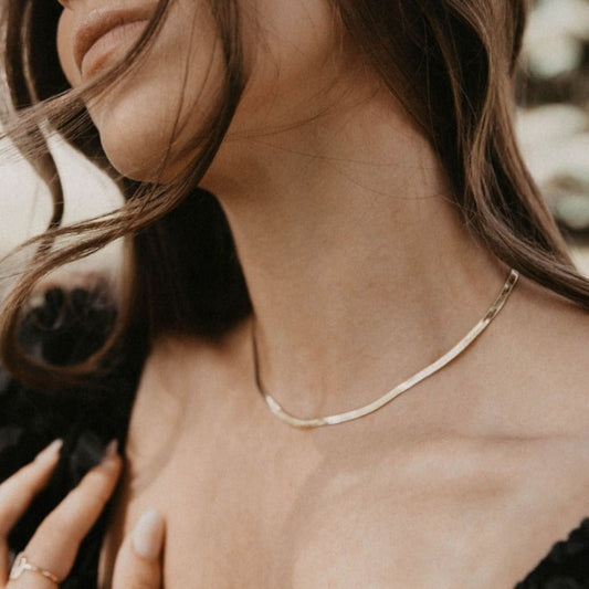 ONLINE EXCLUSIVE Jade Herringbone Necklace