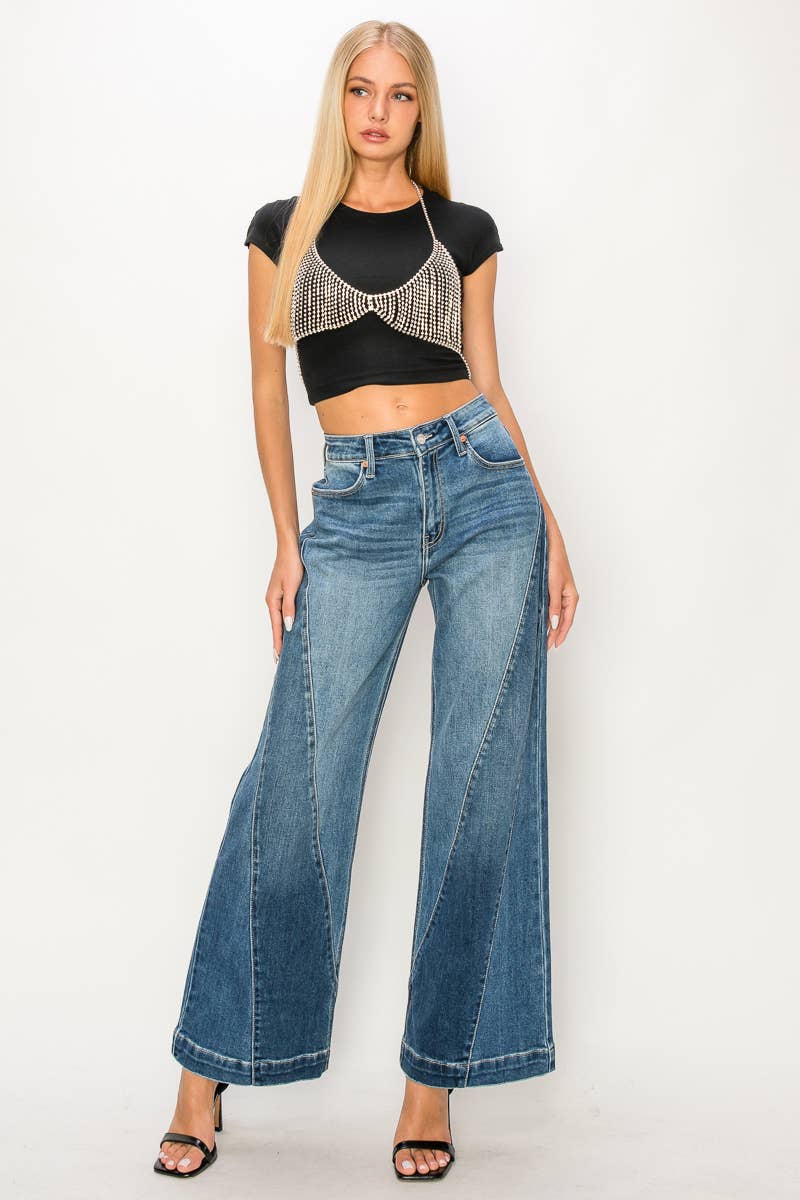 Artemis HIGH RISE RELAXED FLARED LEG JEANS