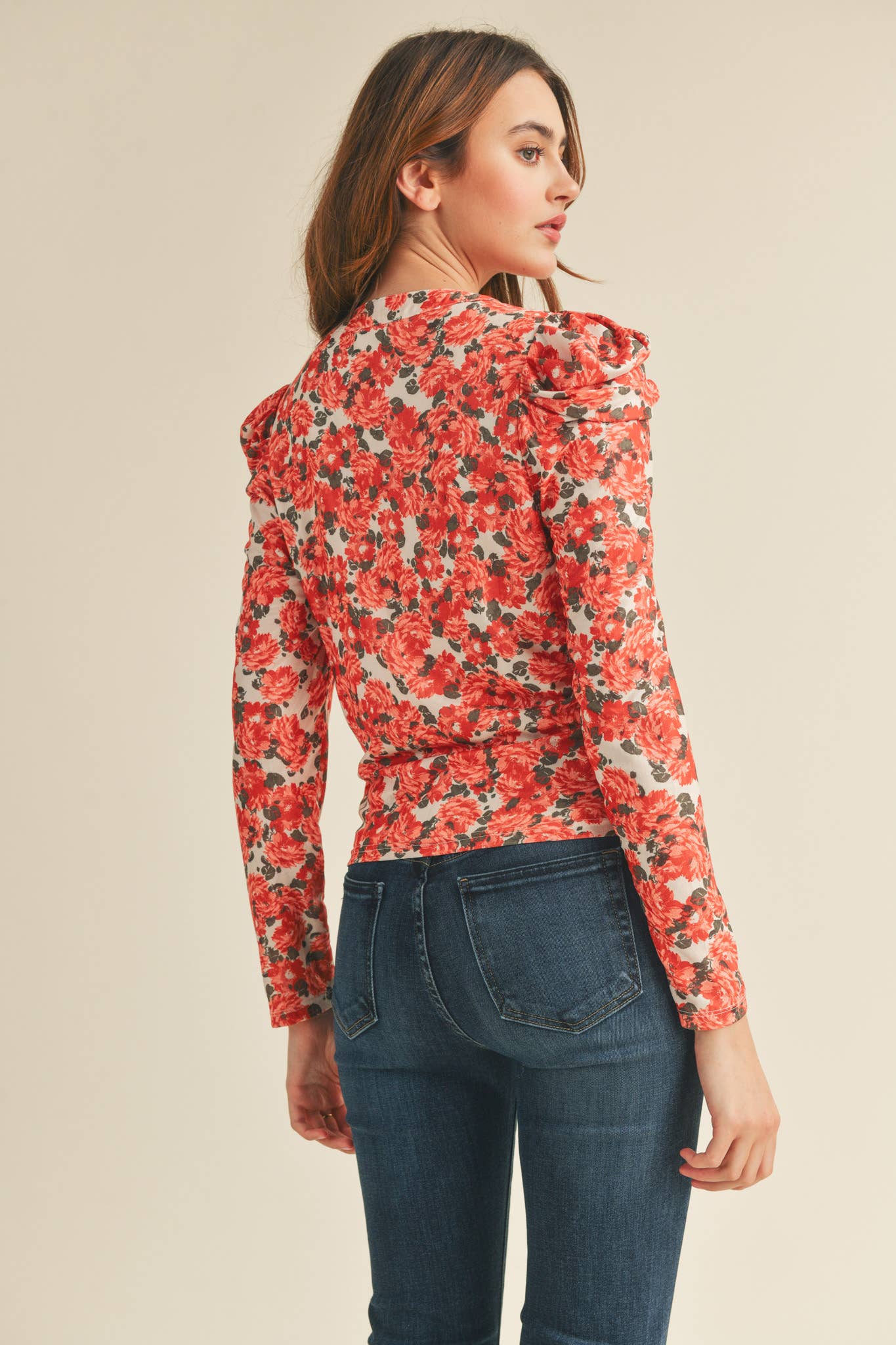 Winnie Ruched button down top