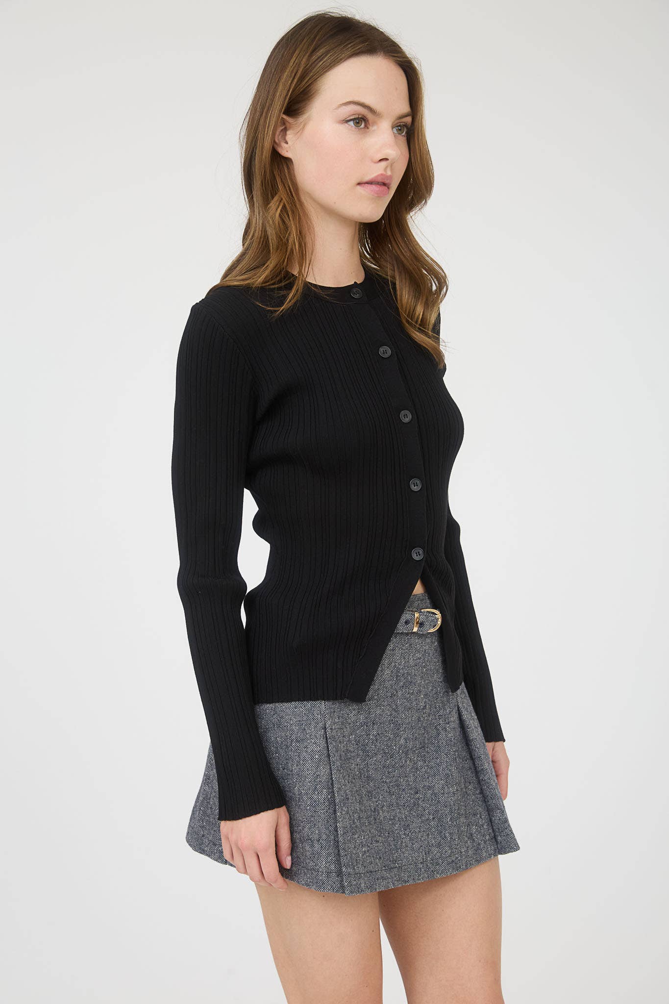 Myles knit cardigan/ button down top