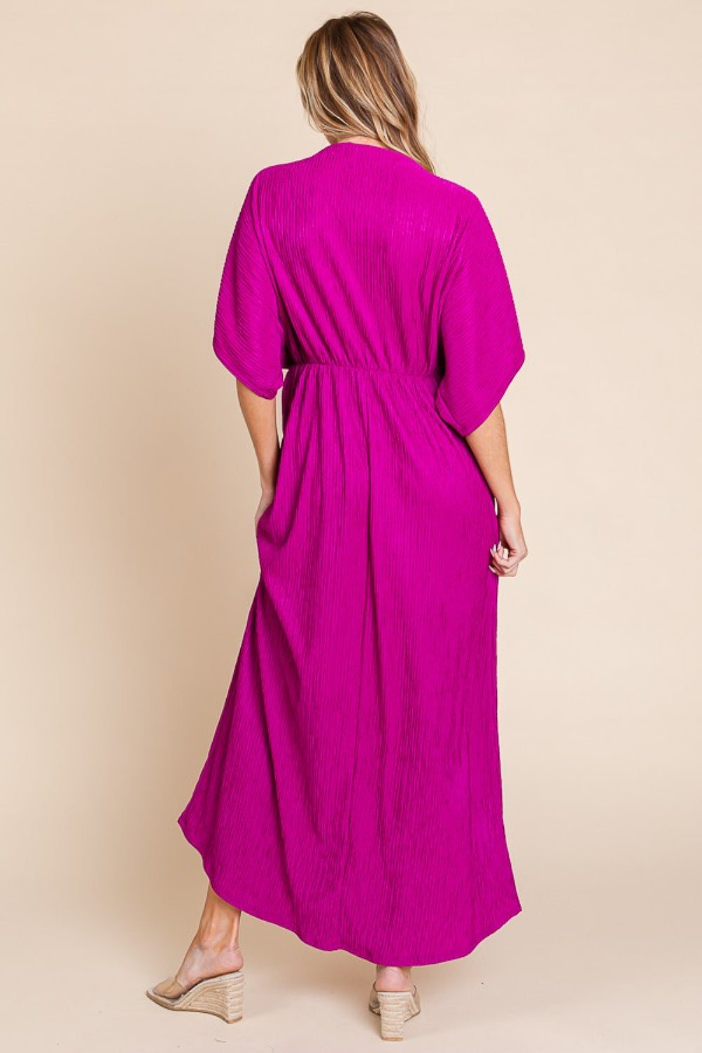 ONLINE EXCLUSIVE Surplice Maxi Dress with Pockets