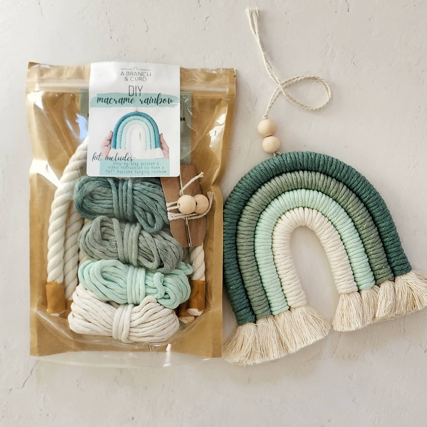 DIY Macrame Rainbow Kit / Craft/  Do It Yourself