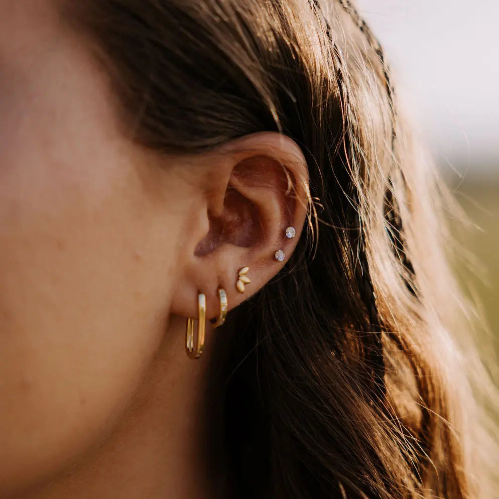 ONLINE EXCLUSIVE Lotus Flat Back Studs