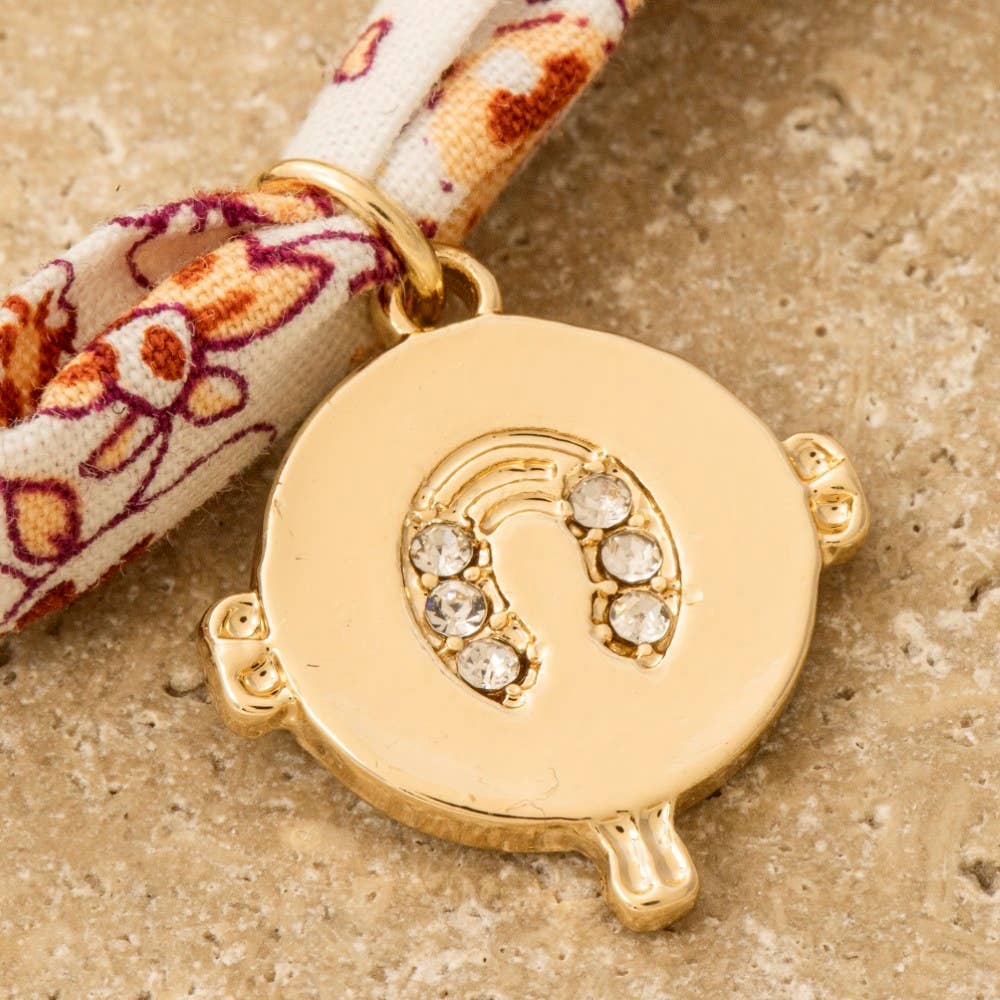 Western Cowboy Boot And Charms Bandana Bracelet