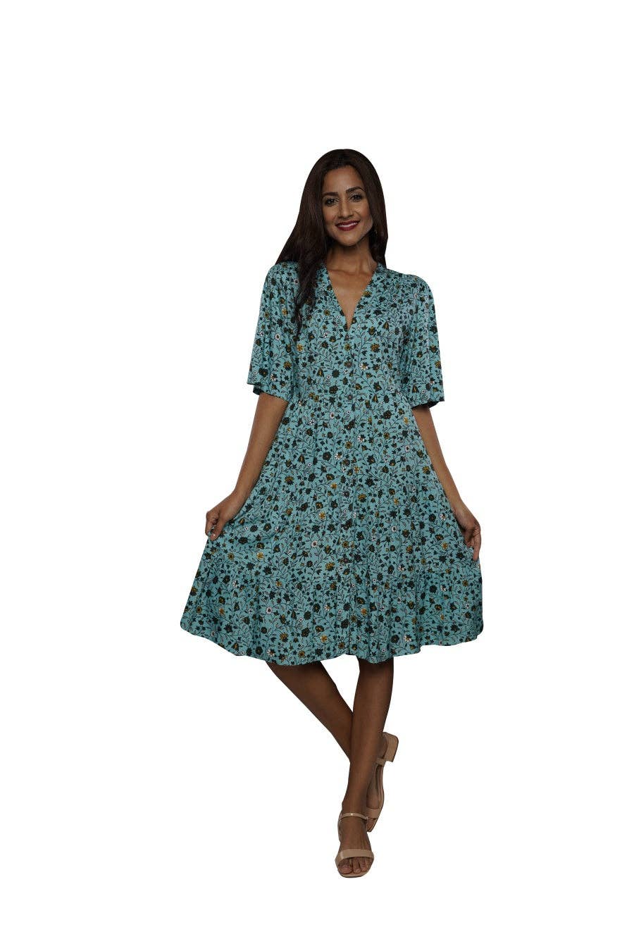 Handcrafted Indian Block Print Summer Dress