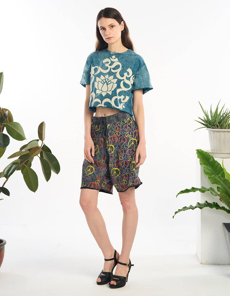 Lotus mineral wash cotton crop top
