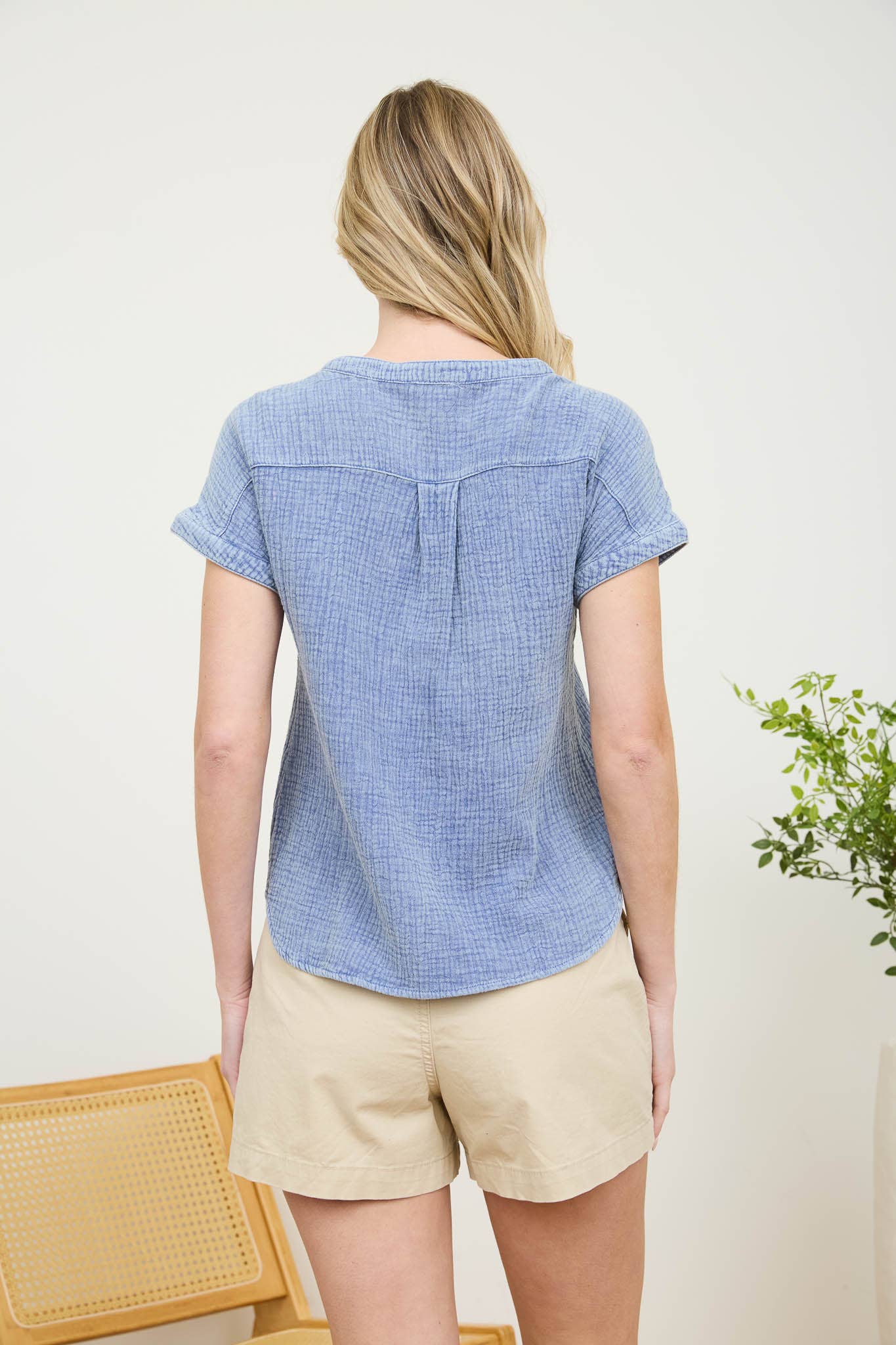 Carly Henley chambray top