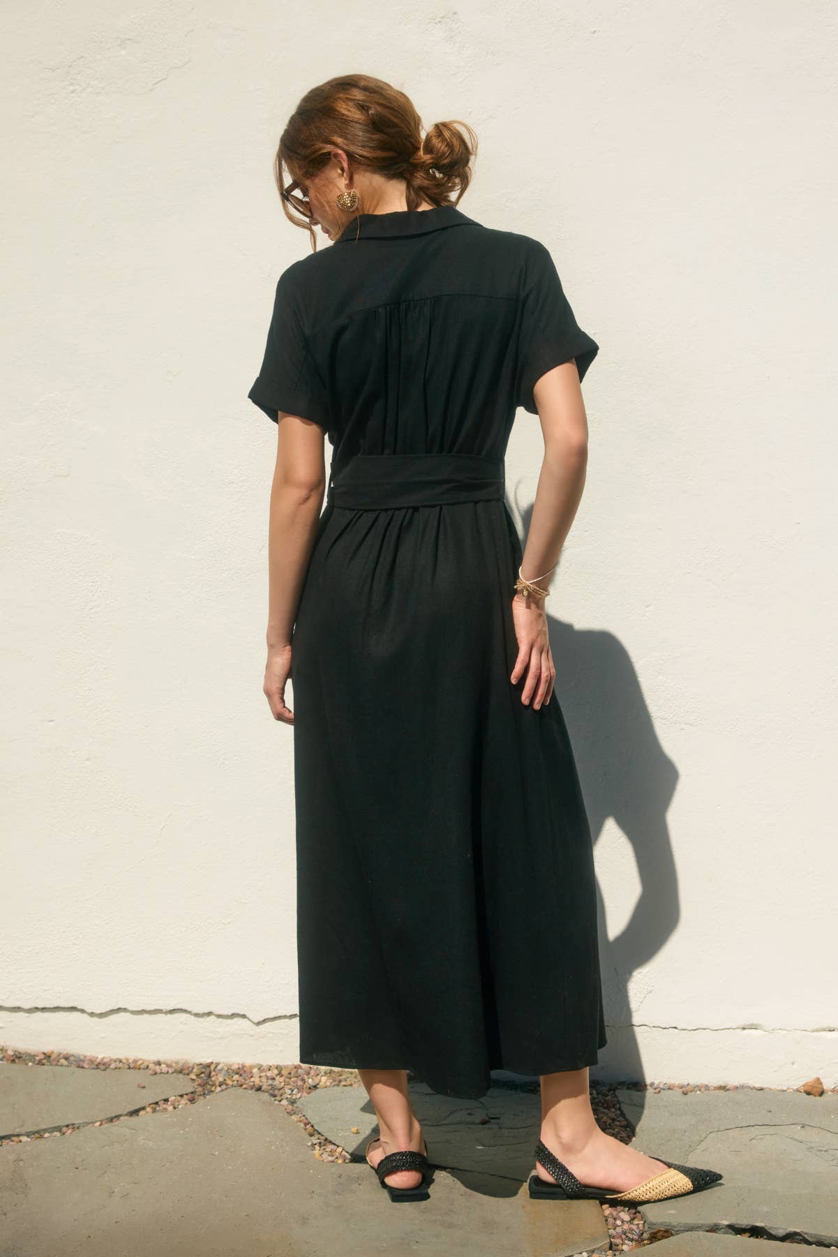 Heaven Sent Wicker Buckle Maxi Dress