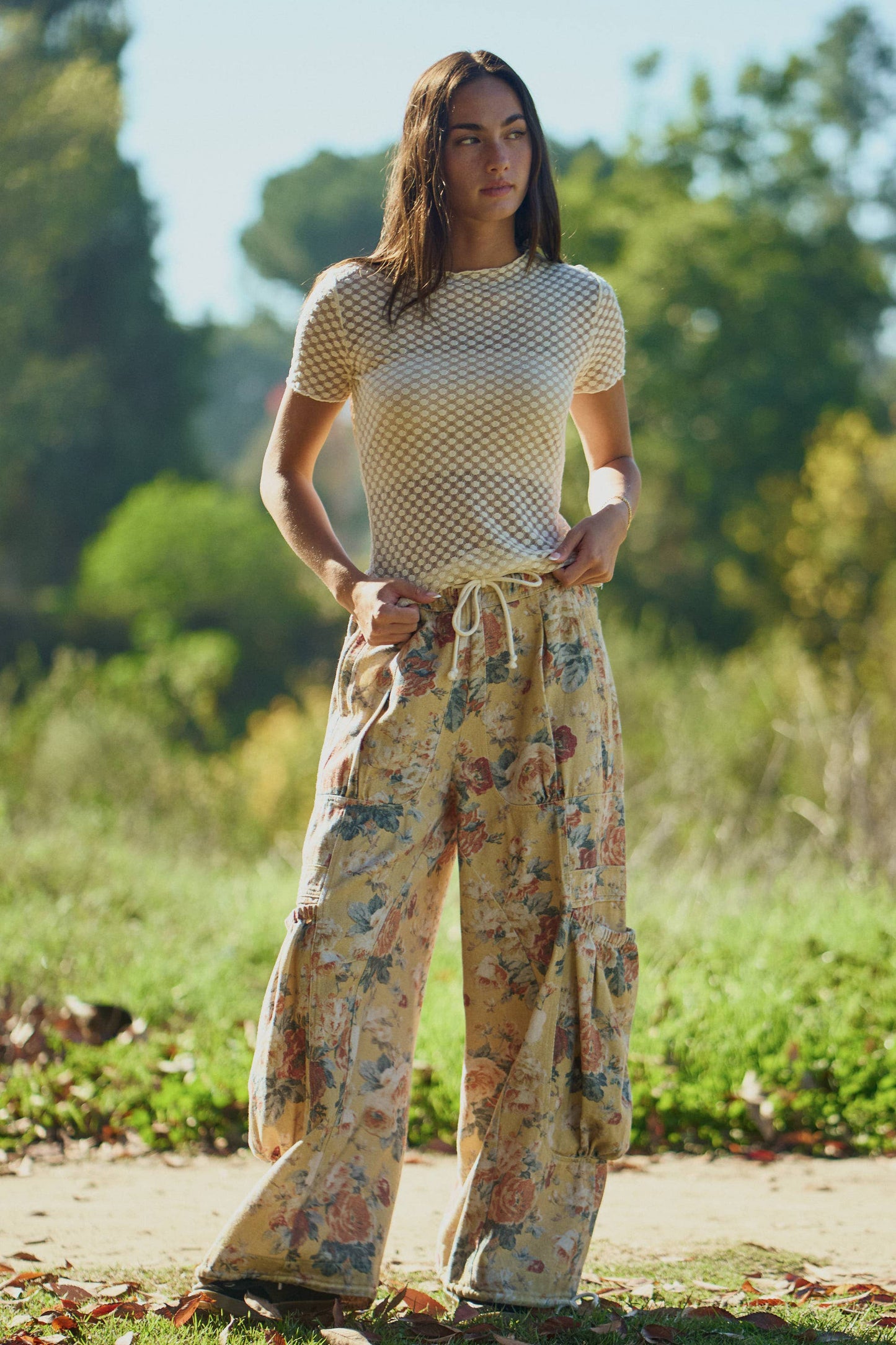 Margo floral print cargo pants