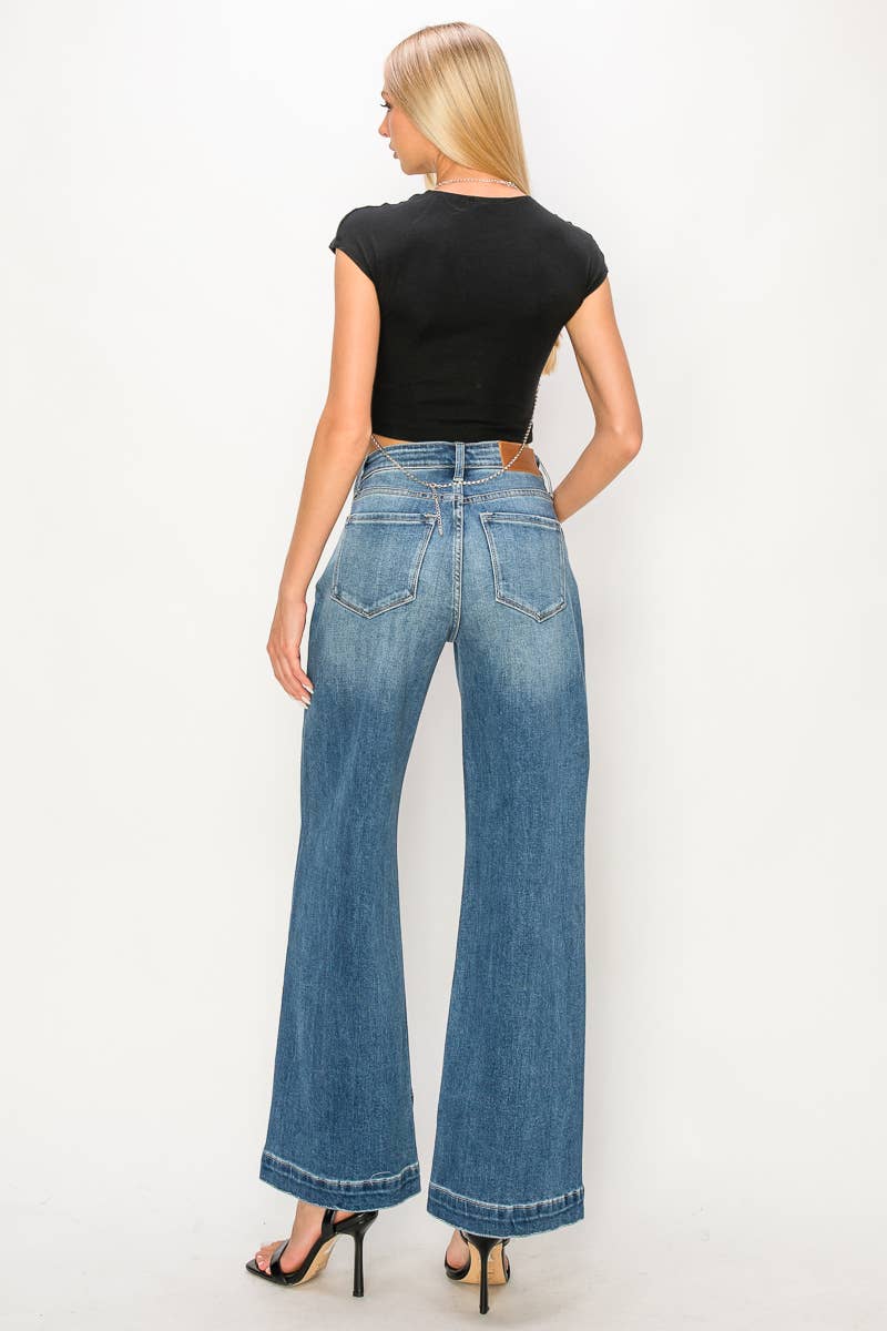 Artemis HIGH RISE RELAXED FLARED LEG JEANS