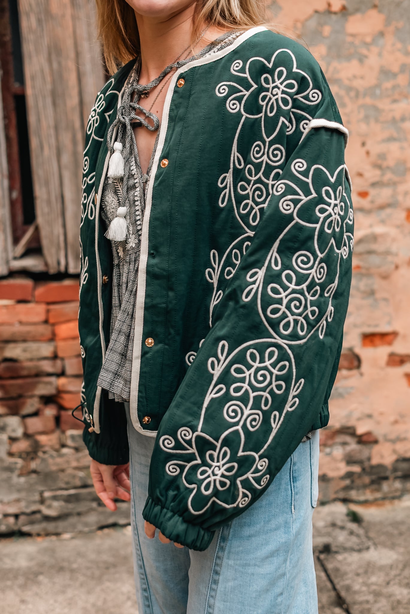 Chloe Embroidered Quilted Jacket