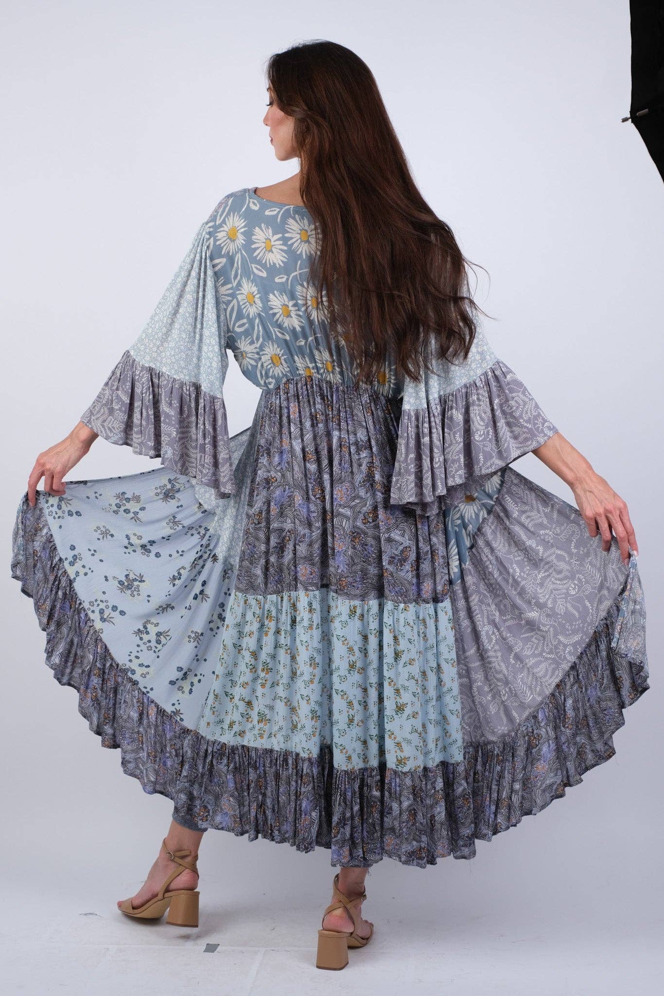 Handcrafted Kimono/ Tie front top