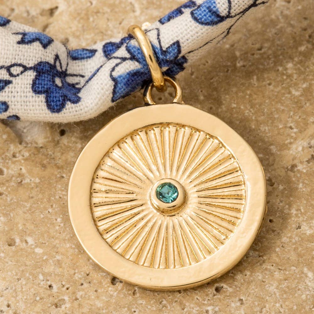 Pearl And Coin Charms Bandana Bracelet