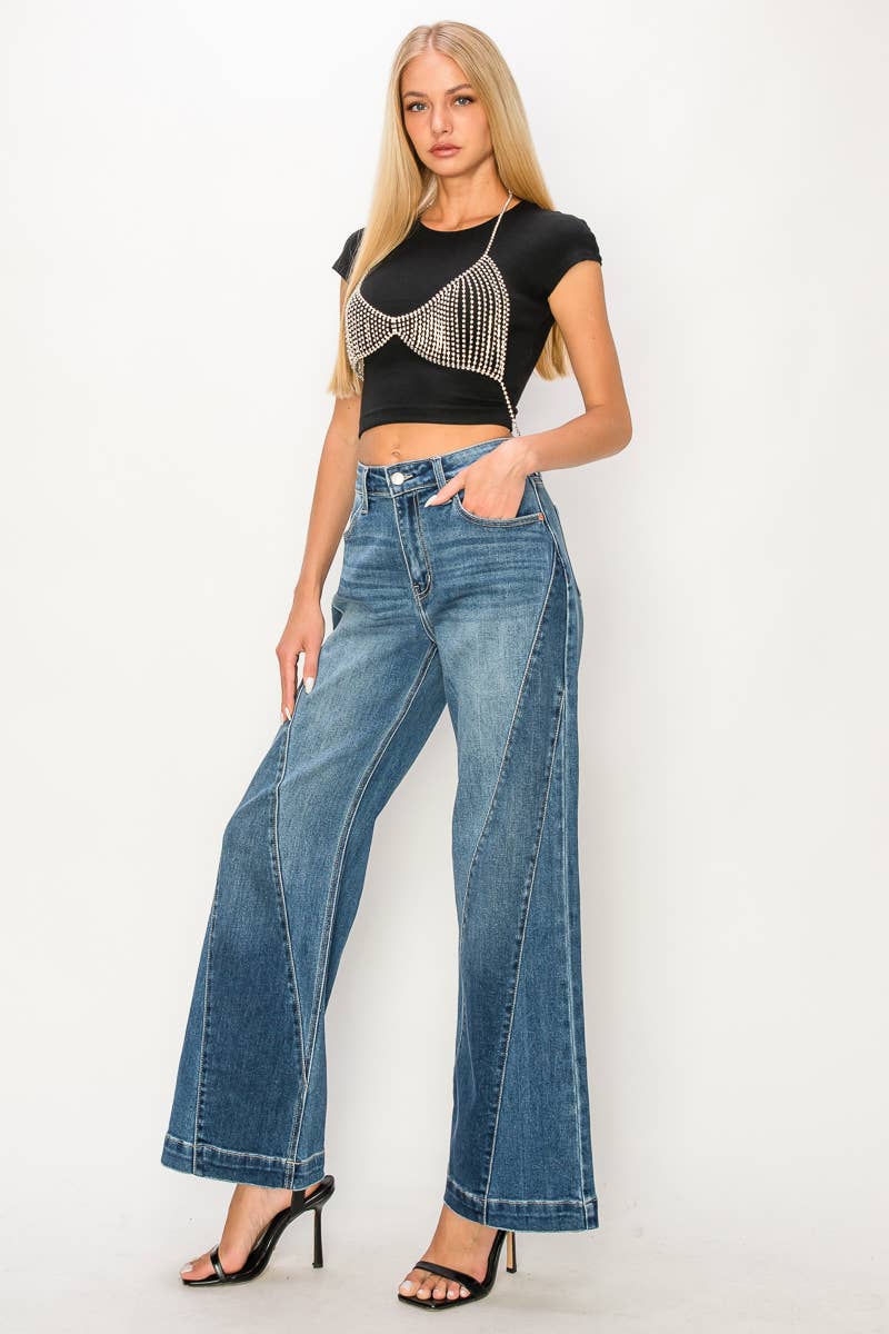 Artemis HIGH RISE RELAXED FLARED LEG JEANS