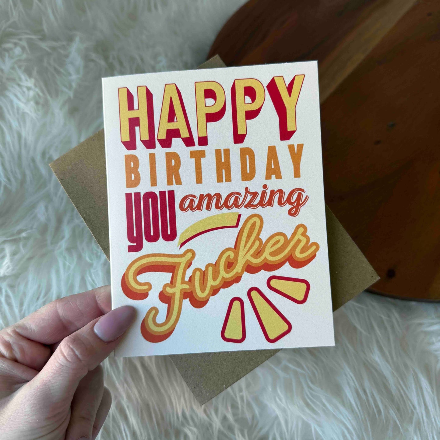 "Happy birthday you amazing fucker" Funny Birthday Card