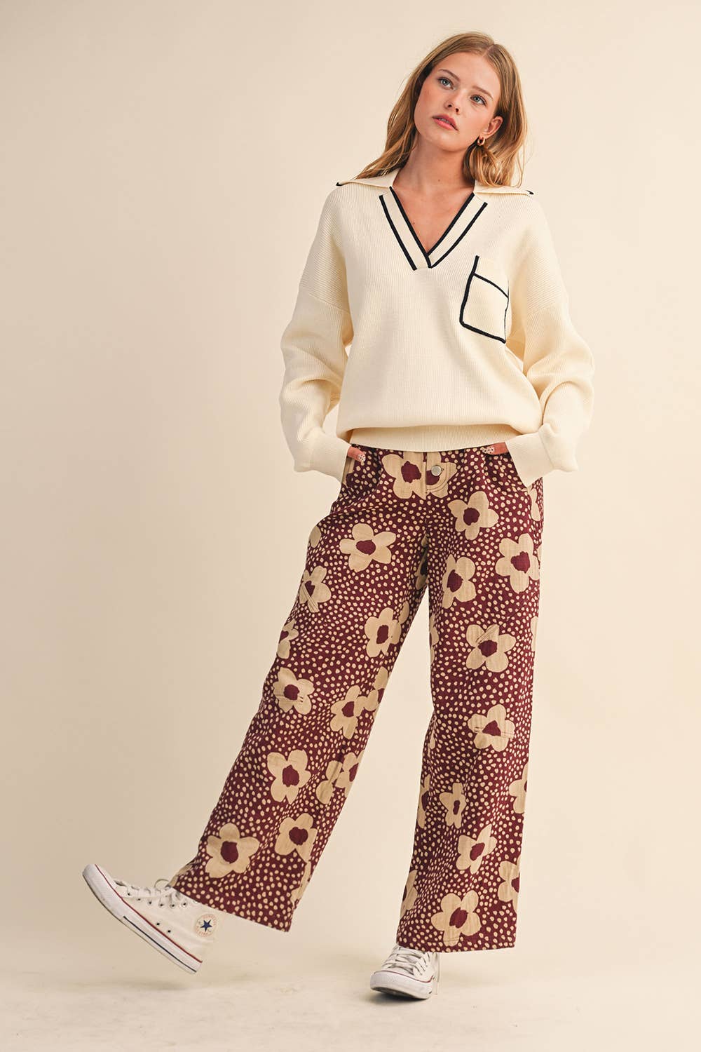 Young Bloomer floral print pant