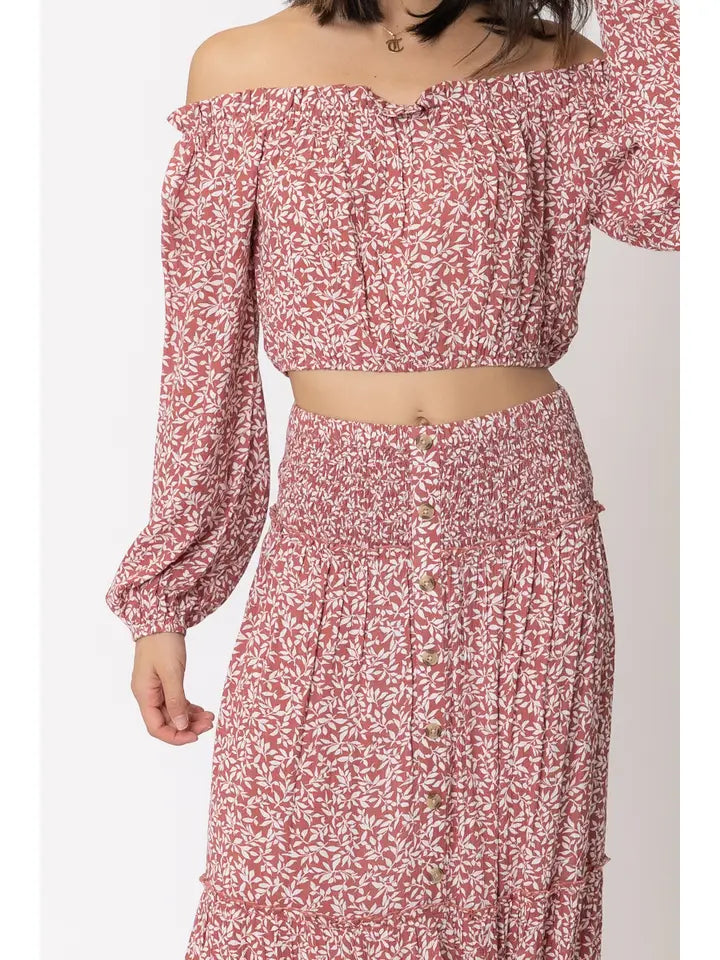 Laurel Floral crop Top