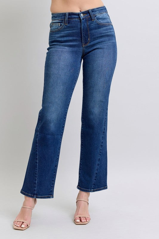 ONLINE EXCLUSIVE Judy Blue Side Seam Detail Straight Jeans with Pockets