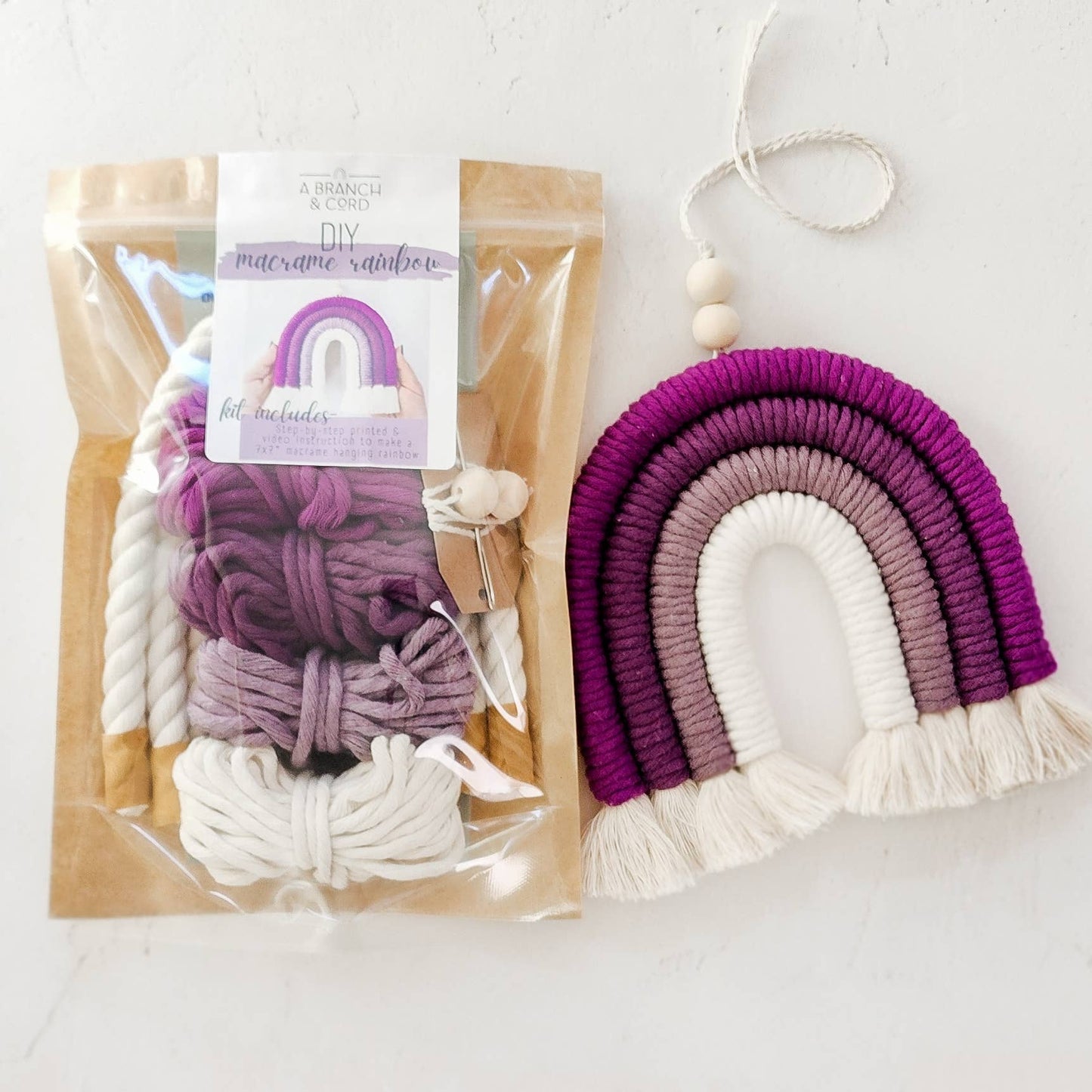 DIY Macrame Rainbow Kit / Craft/  Do It Yourself