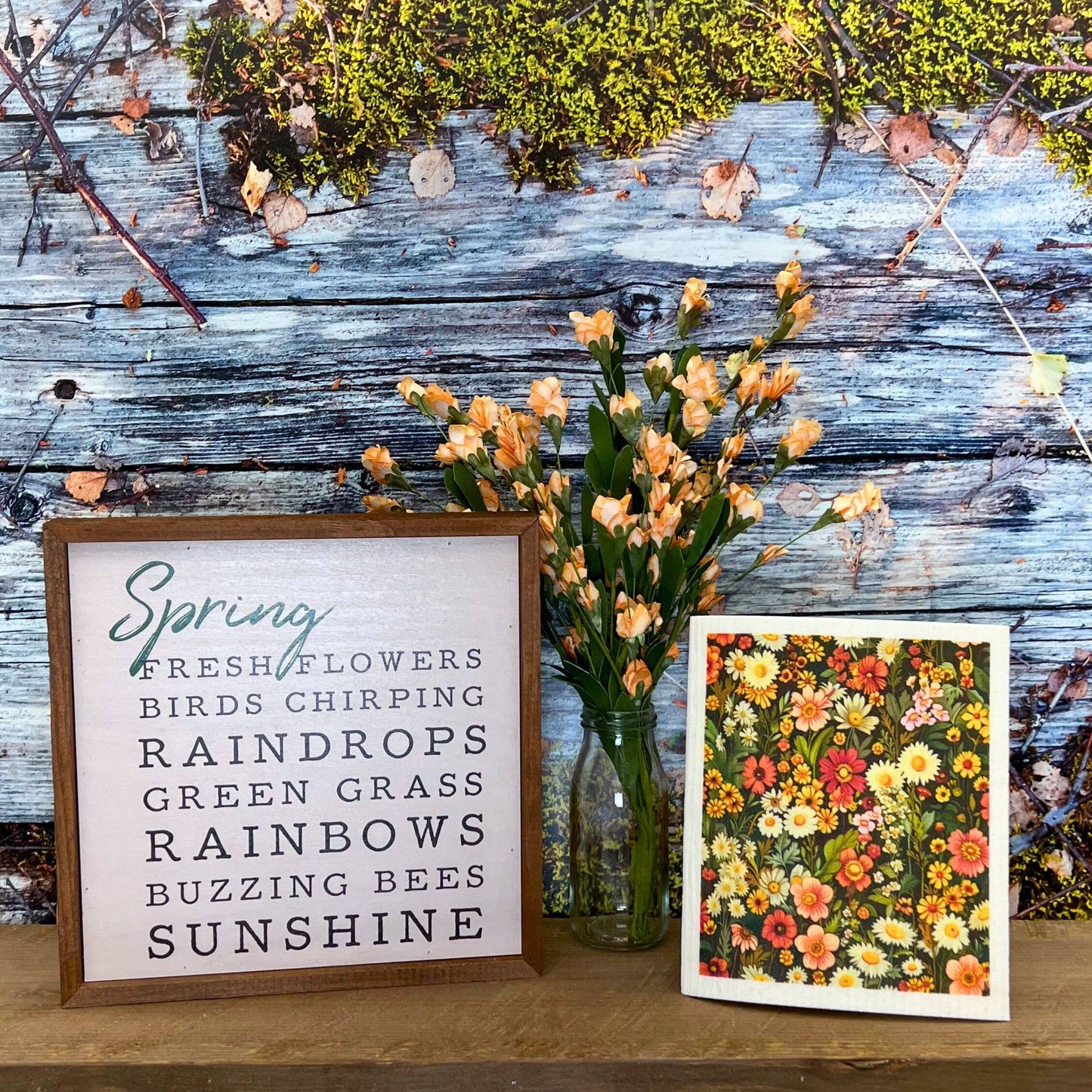 Wildflower Pasture Swedish Dishcloths