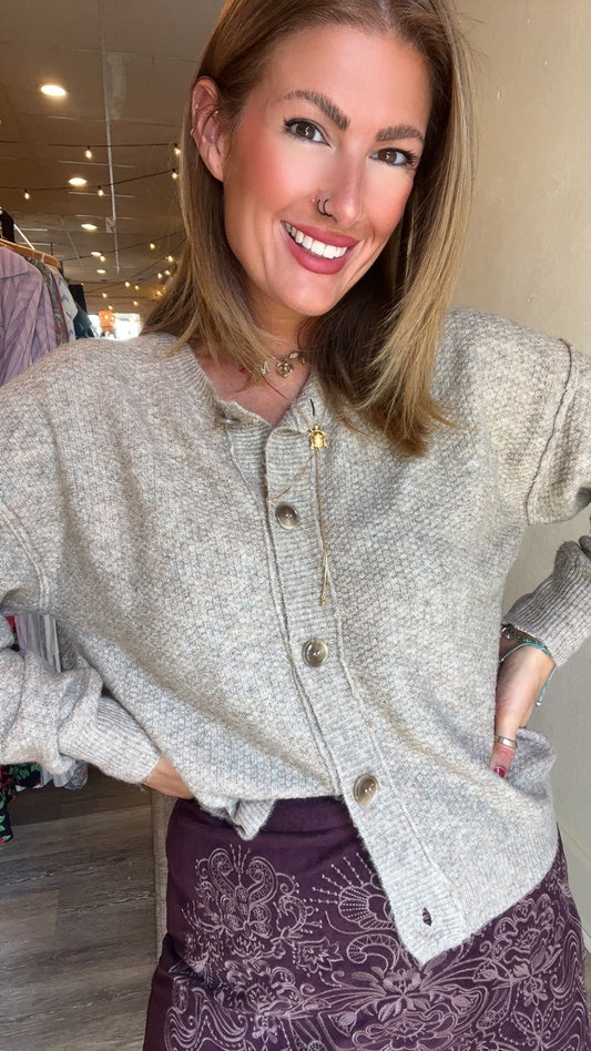 Aiden knit button down cardigan