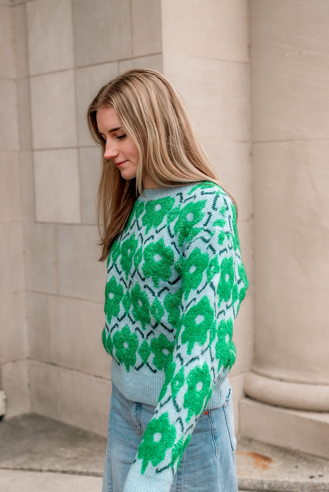 Blake retro Floral sweater