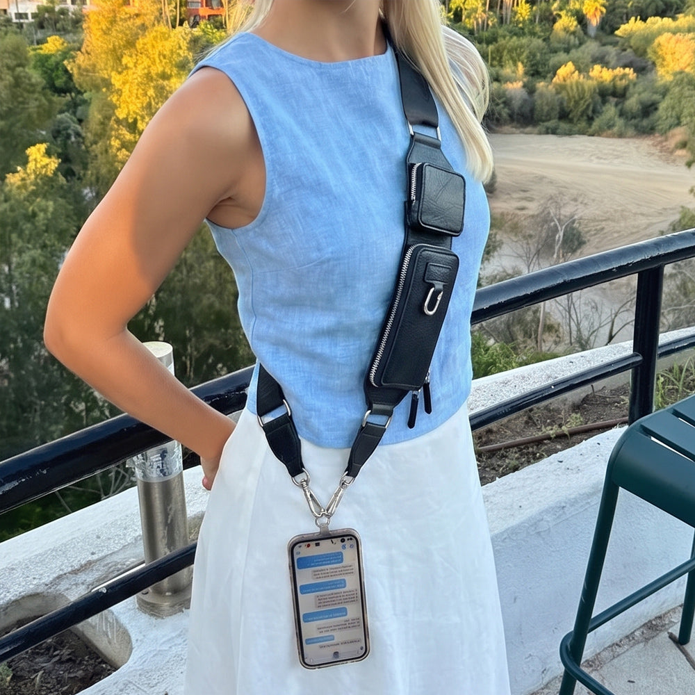 ONLINE EXCLUSIVE Save the girls Zip & Clip phone RFID Strap
