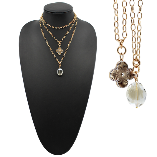 ONLINE EXCLUSIVE - All is well clover necklace