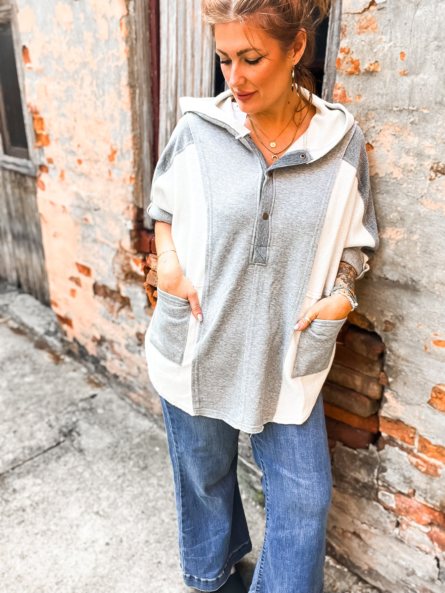 Overesized Dove Pullover