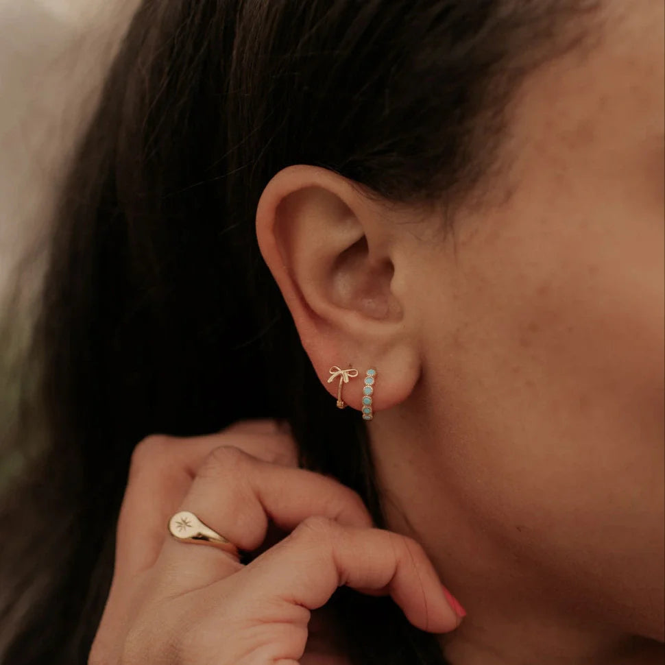 ONLINE EXCLUSIVES Gaby Turquoise Hoops