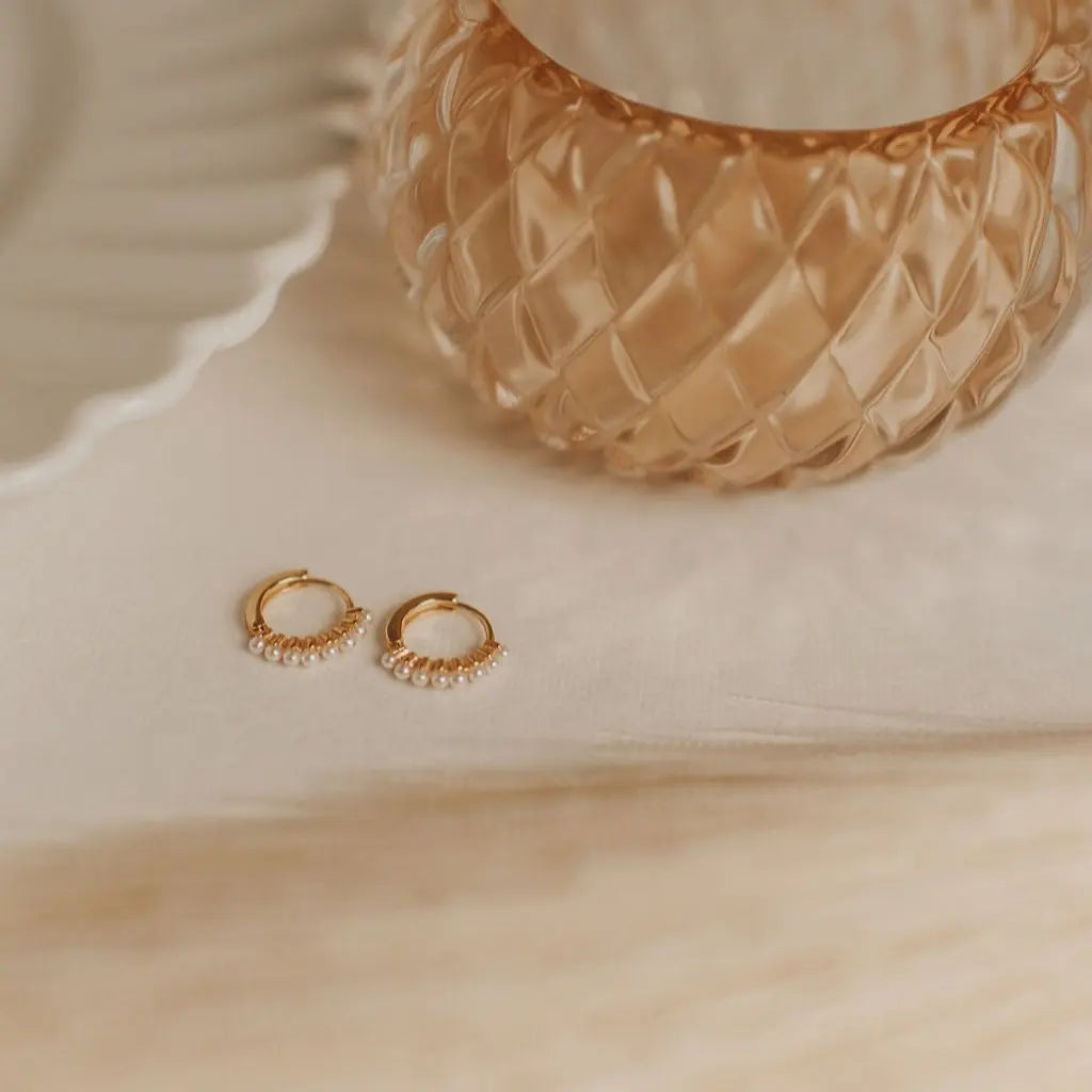 ONLINE EXCLUSIVE - Grace pearl hoops