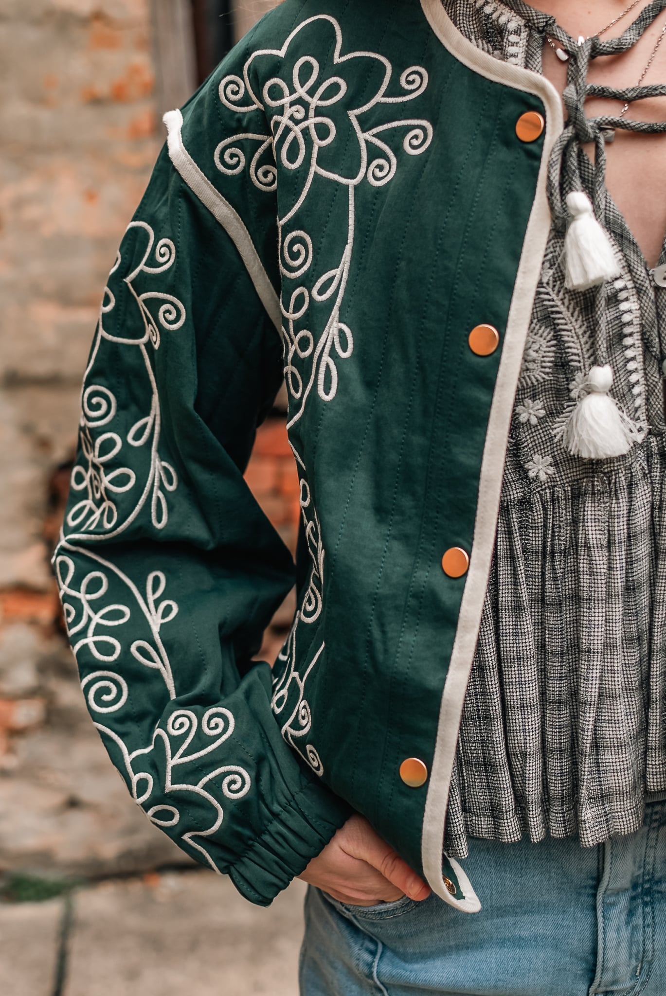 Chloe Embroidered Quilted Jacket