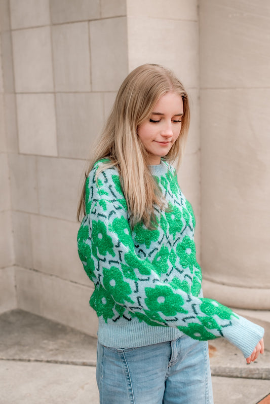 Blake retro Floral sweater