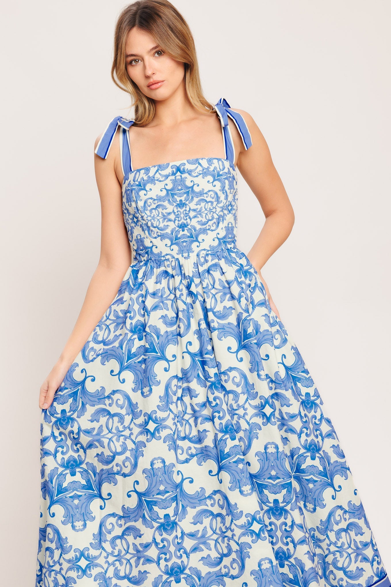 ONLINE EXCLUSIVE - Azure grace midi dress