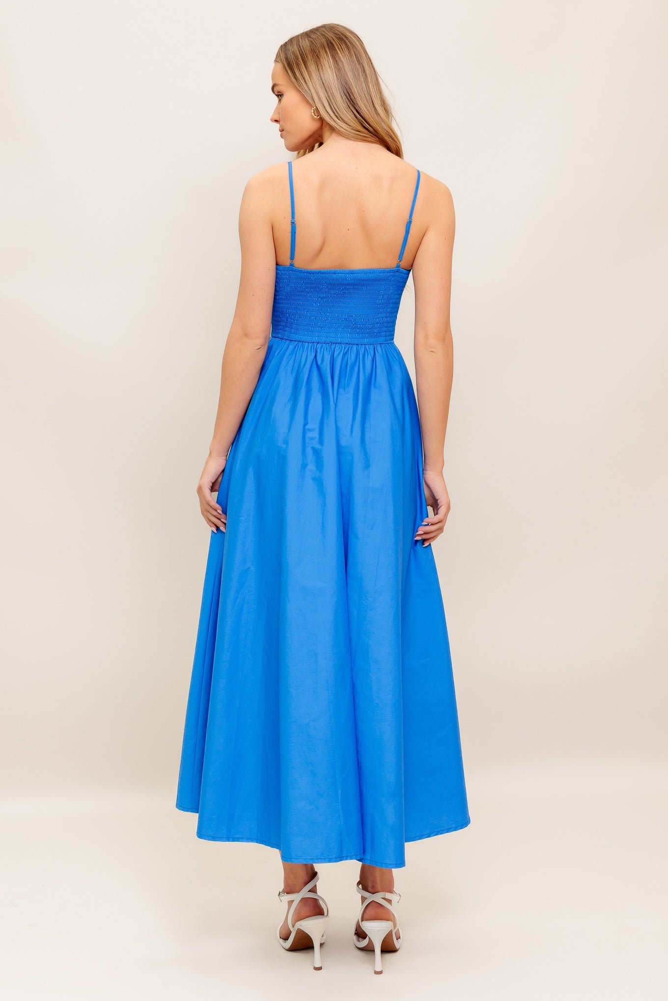 ONLINE EXCLUSIVE - Knot blue midi dress