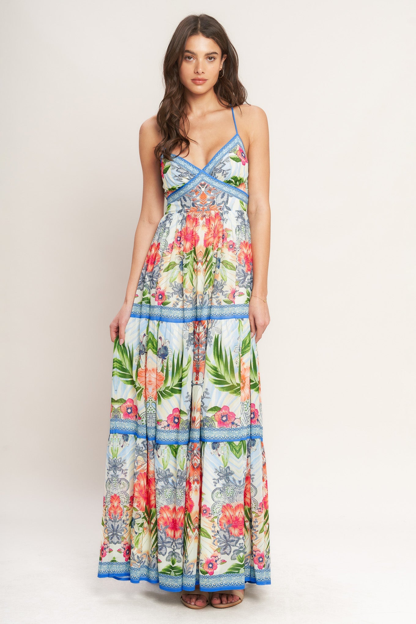ONLINE EXCLUSIVE - Garden muse woven maxi dress