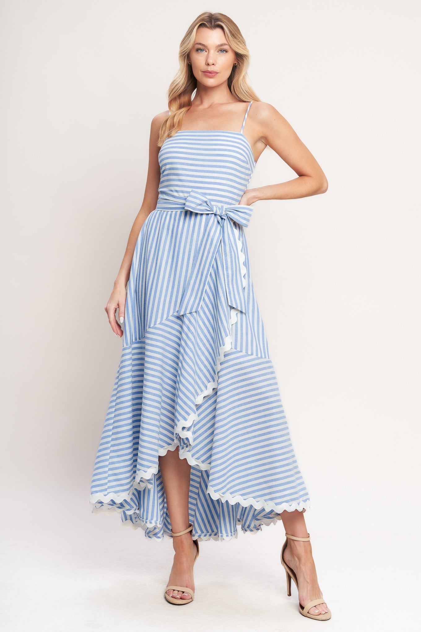 ONLINE EXCLUSIVE - Coastal walk woven midi dress