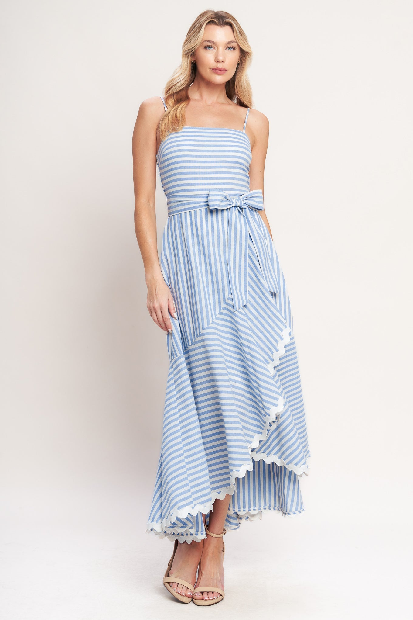 ONLINE EXCLUSIVE - Coastal walk woven midi dress