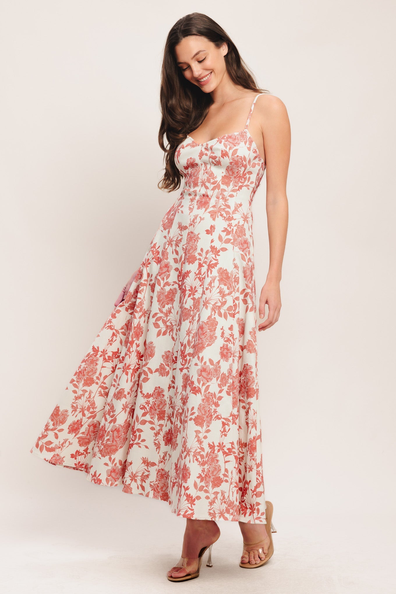 ONLINE EXCLUSIVE - Floral haze midi dress