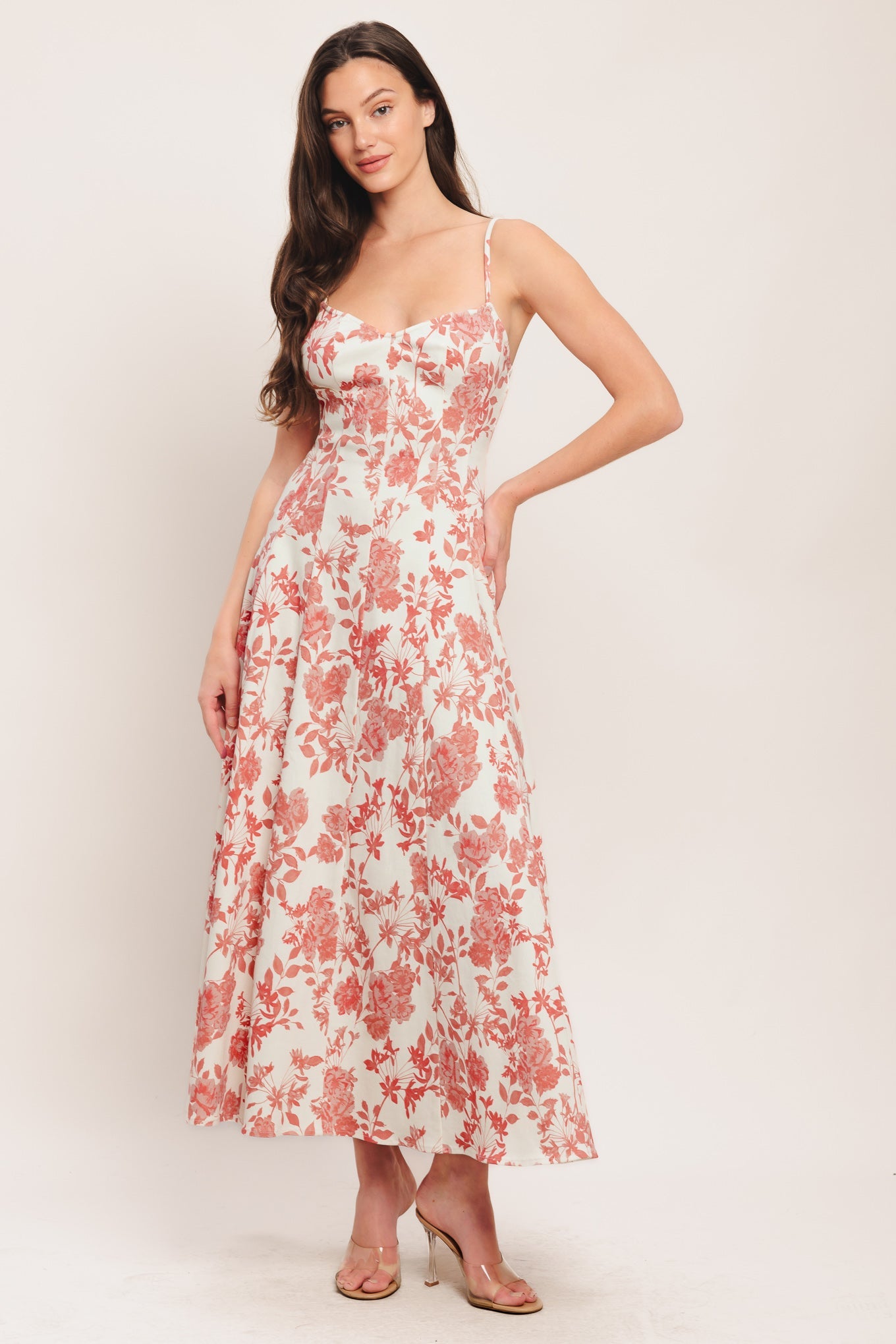 ONLINE EXCLUSIVE - Floral haze midi dress