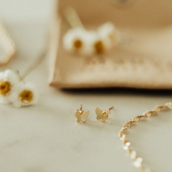 ONLINE EXCLUSIVE - Butterfly mini studs