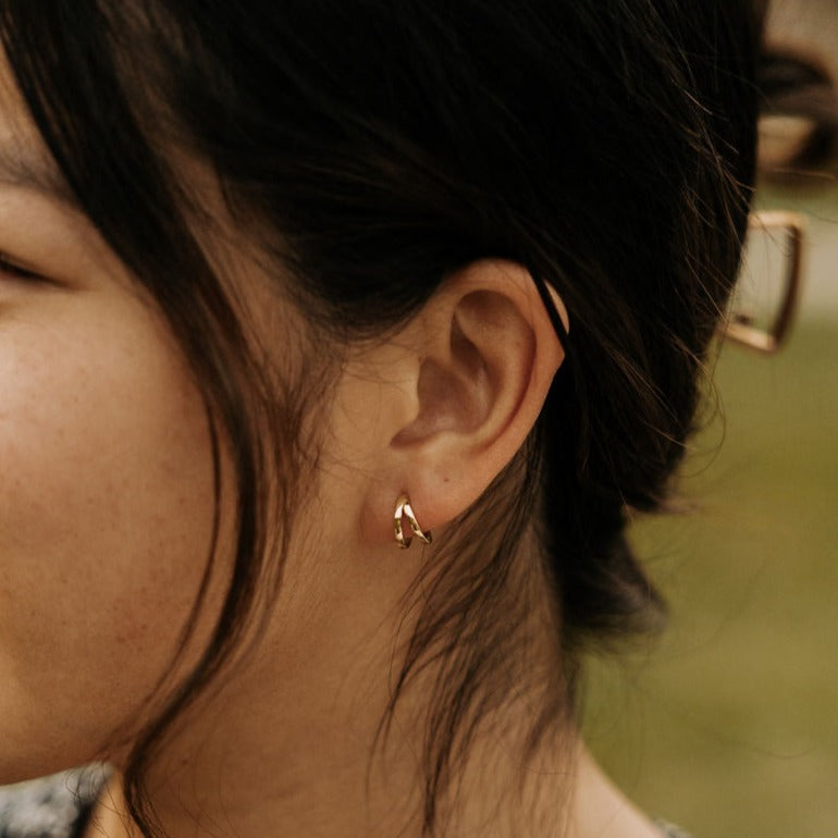 ONLINE EXCLUSIVE Sadie Double Band Hoops