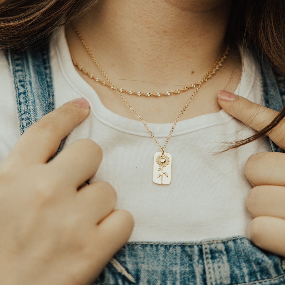 ONLINE EXCLUSIVE - Sunflower necklace