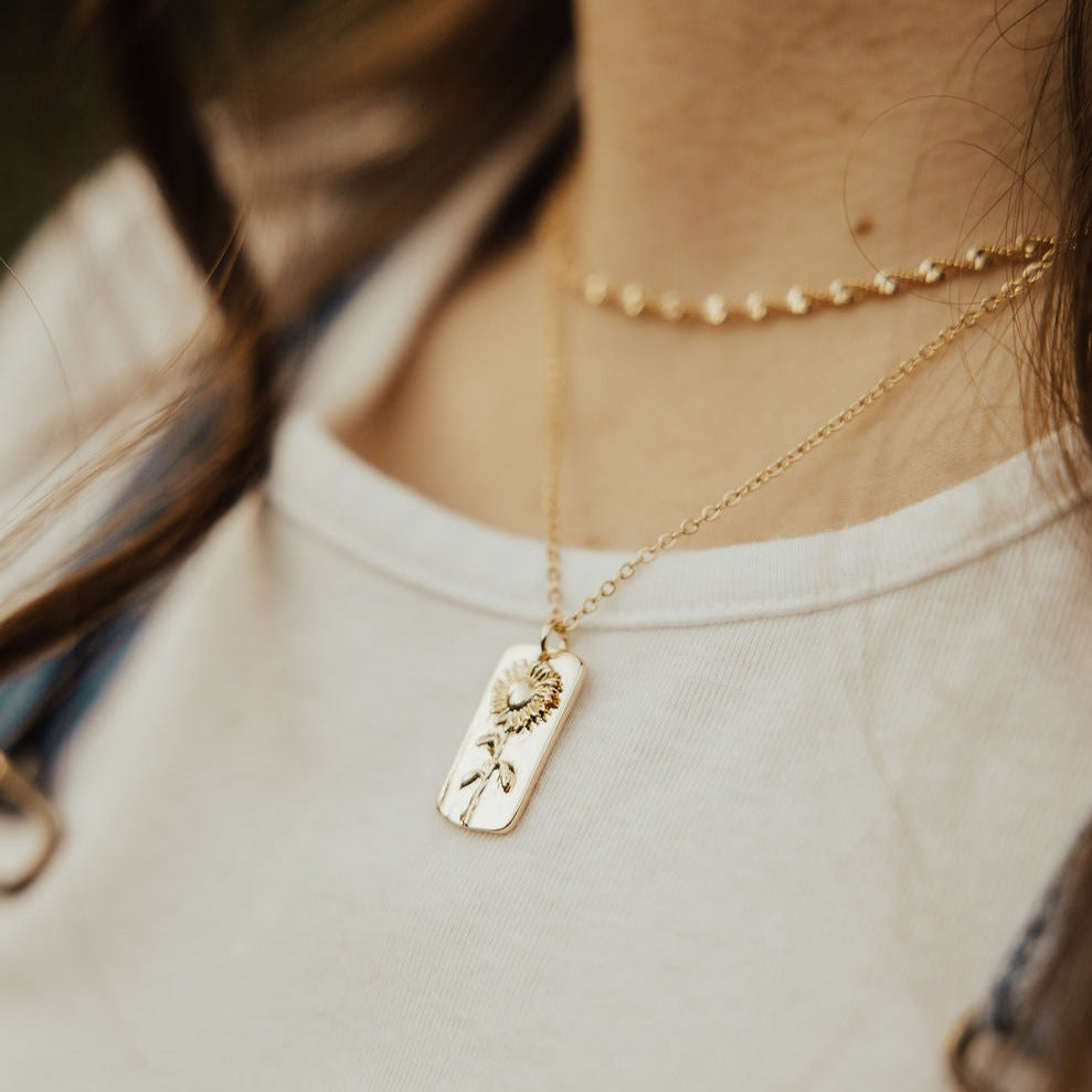 ONLINE EXCLUSIVE - Sunflower necklace